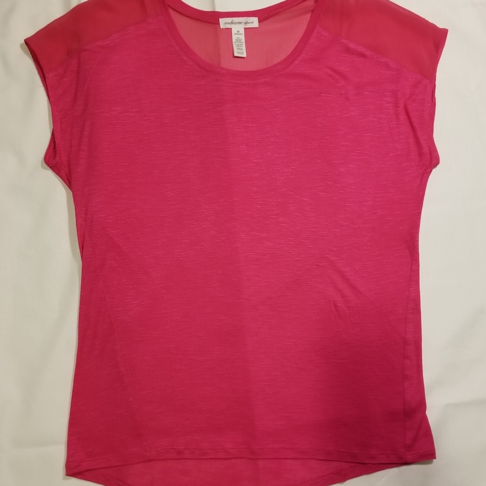 Hot Pink Ambiance Apparel Blouse